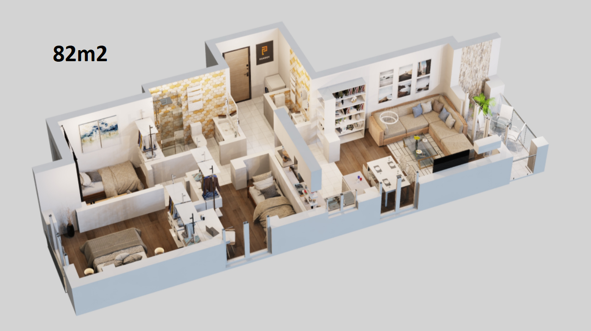 PRODAZBA NA STAN 82m2 TOP RASPORED TOP LOKACIJA