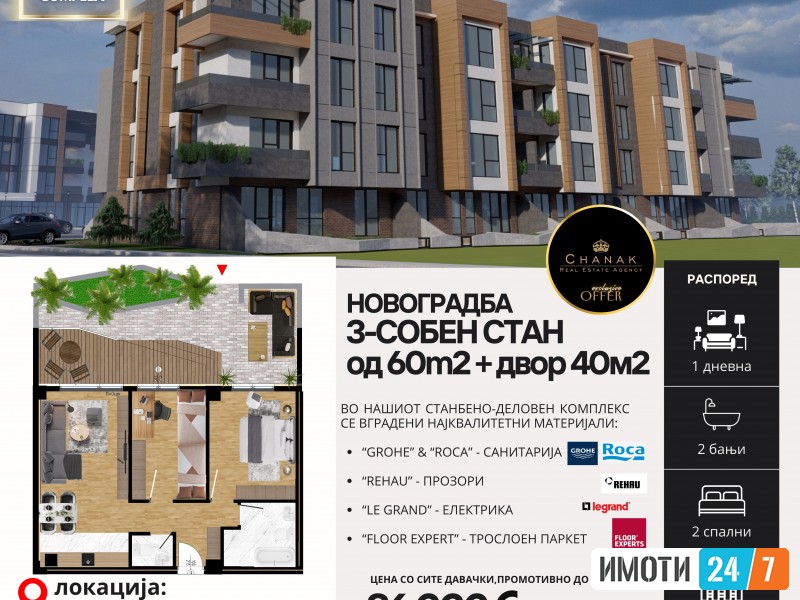 нови станови - последни за продажба во комплекс MIRROR living