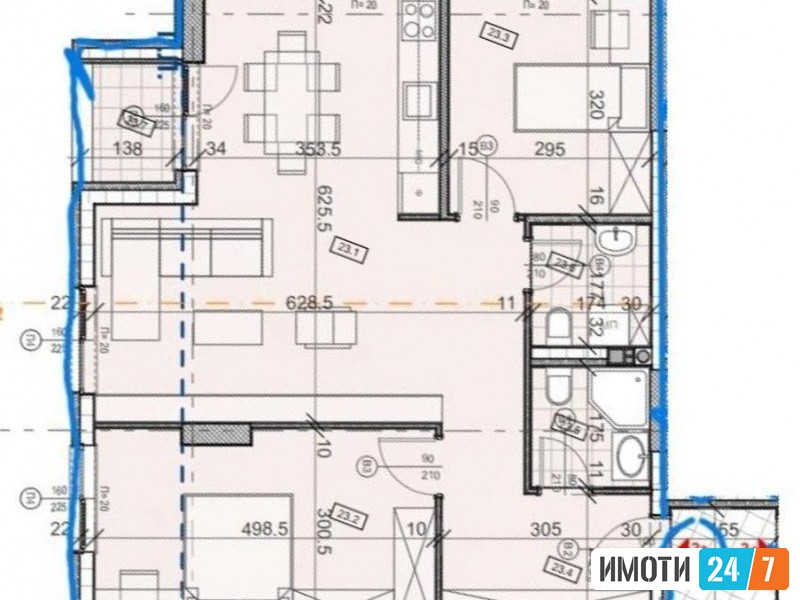 Stan trosoben vo gradba od 70m2 Gorce Petrov 2